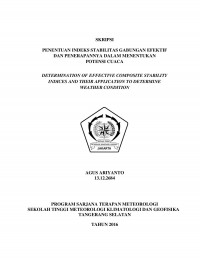 Image of Penentuan Indeks Stabilitas Gabungan Efektif Dan Penerapannya Dalam Menentukan Potensi Cuaca