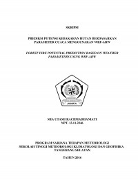 Image of Prediksi Potensi Kebakaran Hutan Berdasarkan Parameter Cuaca Menggunakan WRF-ARW di Kalimantan