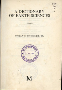 Image of A Dictonary Of Earth Sciences