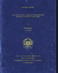 Image of Analisis Gempa Bumi Swarm Kemiling Bandar Lampung Tahun 2006