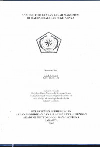 Image of Analisis Percepatan Tanah Maksimum di Daerah Bali dan Sekitarnya