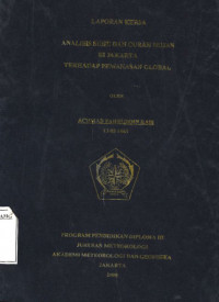 Image of Analisis Suhu Dan Curah Hujan Di Jakarta Terhadap Pemanasan Global