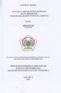 Image of ANALISAVARIASIANGINDOMINANDANCROSSWINDD IBANDARARADININTENIILAMPUNG