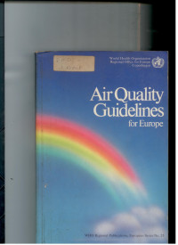 Image of Air quality guidelines for europe