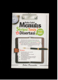 Image of Buku sakti menulis skripsi,tesis dan disertasi
