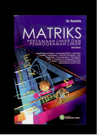 Image of MATRIKS persamaan linier dan pemrograman linier Edisi Revisi