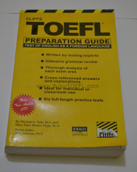 Image of Cliffs TOEFL Preparation Guide