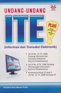 Image of UNDANG-UNDANG ITE (INFORMASI DAN TRANSAKSI ELEKTRONIK)