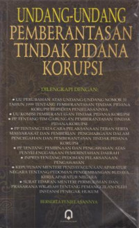 Image of UNDANG-UNDANG PEMBERANTASAN TINDAK PIDANA KORUPSI