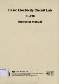 Image of Basic Electricity Circuit Lab KL - 210: Instructor Manual