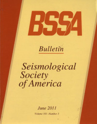 Image of BSSA Buletin  Seismological Society Of America June 2011