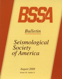 Image of BSSA Bulletin Seismologiocal Society Of America Volume 98 Number 4