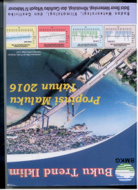 Image of BMKG BUKU TREND IKLIM PROPINSI MALUKU TAHUN 2016