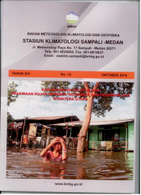 Image of BMKG STASIUN KLIMATALOGI SAMPALI-MEDAN TAHUN XVI NO.12 NOVEMBER 2016