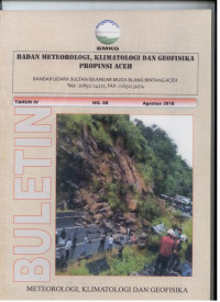 Image of Buletin bmkg provinsi Aceh tahun IV NO.08 Agustus 2016