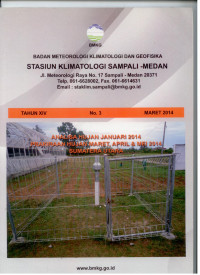 Image of Buletin BMKG tahun XIV no.03 maret tahun 2014
