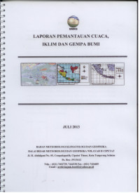 Image of Buletin laporan pemantauan cuca,iklim dan gempa bumi juli 2013