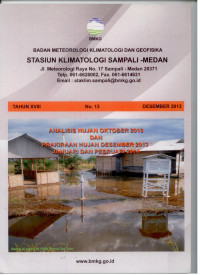 Image of Buletin bmkg tahun XVIII N0.13 Desember 2013