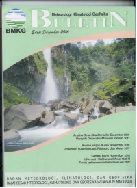 Image of BULETIN METEOROLOGI KLIMATOLOGI GEOFISIKA DESEMBER 2016