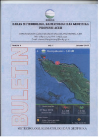 Image of BULETIN BMKG PROPINSI ACEH JANUARI 2017
