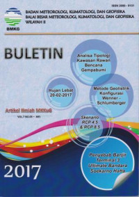 Image of BULETIN BMKG WILAYAH II ARTIKEL ILMIAH MKKuG VOL.7 NO.05 - MEI