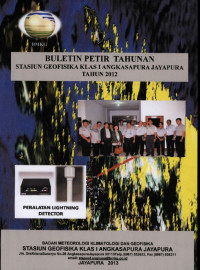 Image of Buletin Petir Tahunan Stasiun Geofisika Klas I Angkasapura Jayapura Tahun 2012