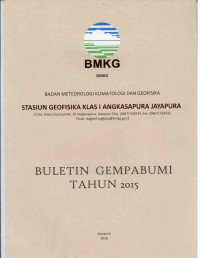 Image of Buletin GEMPA BUMI TAHUN 2015