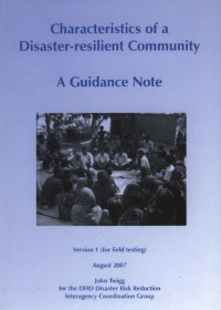 Image of CHARACTERISTICS OF A DISASTER-RESILIENT COMMUNITY