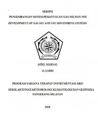 Image of Pengembangan Sistem Pemantauan Gas  Sulfur Dioksida Dan Nitrogen Dioksida
