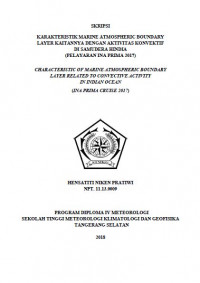 Image of Karakteristik Marine Atmospheric Boundary Layer Kaitannya
dengan Aktivitas Konvektif di Samudera Hindia
(Pelayaran Ina Prima 2017)