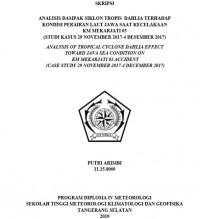 Image of Analisis Dampak Siklon Tropis Dahlia Terhadap Kondisi Perairan Laut Jawa Saat Kecelakaan KM Mekarjati 03 (Studi Kasus 29 November 2017-4 Desember 2017)