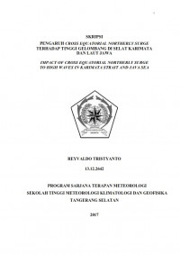 Image of PENGARUH CROSS EQUATORIAL NORTHERLY SURGE TERHADAP TINGGI GELOMBANG DI SELAT KARIMATA DAN LAUT JAWA