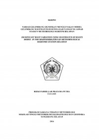 Image of VARIASI GELOMBANG SIGNIFIKAN MENGGUNAKAN MODEL GELOMBANG WAVEWATCH-III DI WILAYAH PERAIRAN TANGGUNG JAWAB STASIUN METEOROLOGI MARITIM BELAWAN