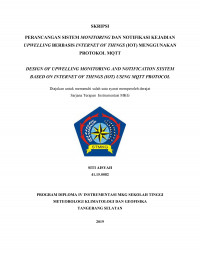 Image of PERANCANGAN SISTEM MONITORING DAN NOTIFIKASI KEJADIAN UPWELLING BERBASIS INTERNET OF THINGS (IOT) MENGGUNAKAN PROTOKOL MQTT