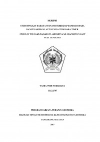 Image of STUDI TINGKAT BAHAYA TSUNAMI TERHADAP BANDAR UDARA DAN PELABUHAN LAUT DI NUSA TENGGARA TIMUR STUDY OF TSUNAMI HAZARD TO AIRPORTS AND SEAPORTS IN EAST NUSA TENGGARA