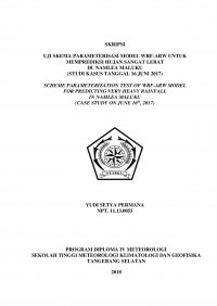 Image of UJI SKEMA PARAMETERISASI MODEL WRF-ARW UNTUK MEMPREDIKSI HUJAN SANGAT LEBAT DI NAMLEA MALUKU (STUDI KASUS TANGGAL 16 JUNI 2017)
