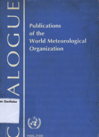 Image of Catalogue Publications of the World Meteorological Organization