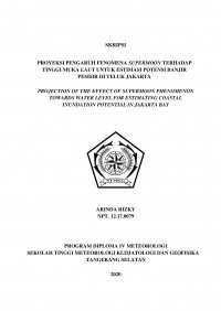Image of Proyeksi Pengaruh Fenomena Supermoon Terhadap Tinggi Muka Laut Untuk Estimasi Potensi Banjir Pesisir di Teluk Jakarta