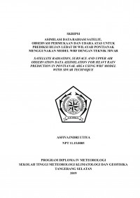 Image of Asimilasi Data Radiasi Satelit, Observasi Permukaan dan Udara Atas untuk Prediksi Hujan Lebat di Wilayah Pontianak menggunakan Model WRF dengan Teknik 3DVar