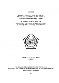 Image of DETEKSI SEBARAN DEBU VULKANIK MENGGUNAKAN SATELIT HIMAWARI-8 (Studi Kasus Letusan Gunung Rinjani)