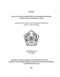 Image of RANCANG BANGUN PROTOTIPE ALAT PENDETEKSI PETIR MENGGUNAKAN SENSOR IC AS3935