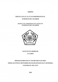 Image of PERANCANGAN ALAT UJI INHOMOGENITAS TEMPERATURE CHAMBER