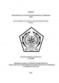 Image of PENGEMBANGAN MAGNETOMETER DIGITAL BERBASIS WEB