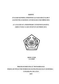 Image of Analisis Kondisi Atmosfer Saat Kejadian Kabut Asap Di Wilayah Riau (Studi Kasus Oktober 2015)