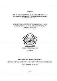 Image of Re-evaluasi Indeks Bahaya Seismik Dengan Metode Deterministik dan Probabilistik di Kabupaten Mamasa