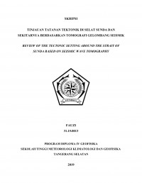 Image of Tinjauan Tatanan Tektonik di Selat Sunda dan sekitarnya berdasarkan Tomografi Gelombang Seismik