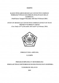Image of Kajian Pengaruh Mesoscale Convective Complex Terhadap Tinggi Gelombang di Kawasan Selat Karimata (Studi Kasus Tanggal 9 Desember 2015 dan 9 Februari 2016)