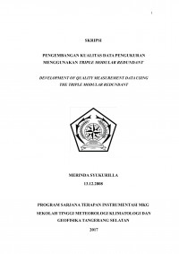 Image of PENGEMBANGAN KUALITAS DATA PENGUKURAN MENGGUNAKAN TRIPLE MODULAR REDUNDANT