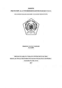 Image of PROTOTIPE ALAT PEMBERSIH RADOME RADAR CUACA