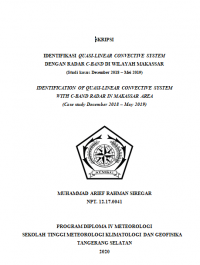 Image of Identifikasi Quasi-Linear Convective System Dengan Radar C-Band Di Wilayah Makassar (Studi kasus Desember 2018 – Mei 2019)